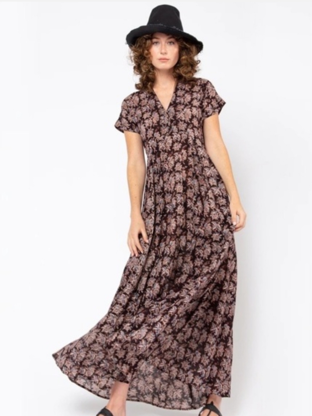 Matta NY Kheera Kalamkari Floral Dress